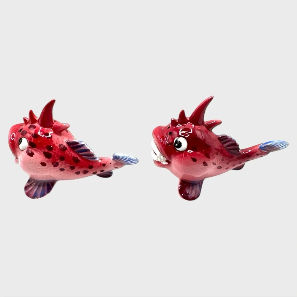Vintage Piranha Fish Shakers